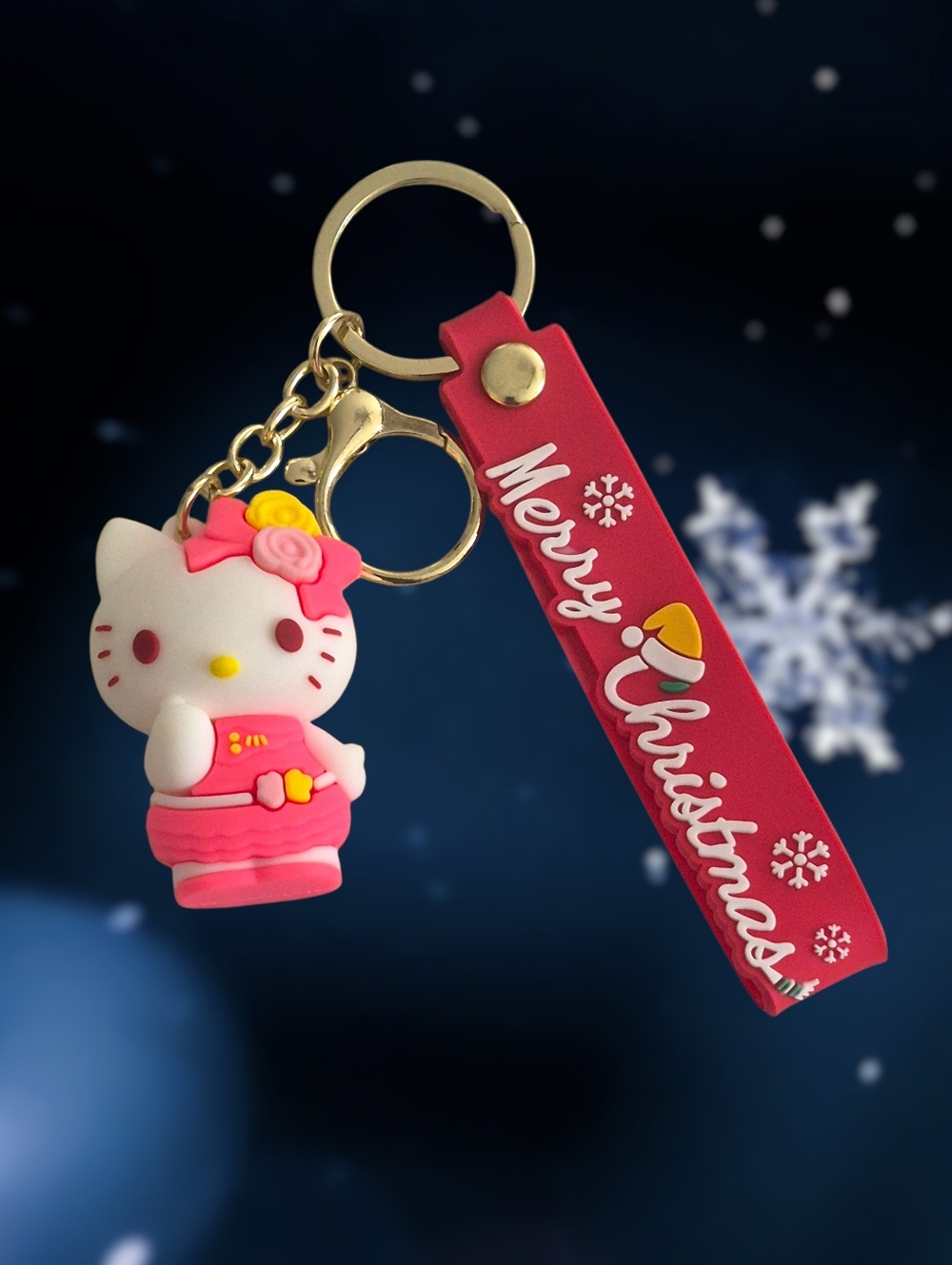 Precious Hello Kitty Christmas Bag Charm / Keychain